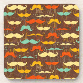 Veel snorren Achtergrond Onderzetters (set van 4) (Voorkant)