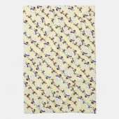 Veel Snowmen kerst met Cute Snowmen Theedoek (Verticaal)