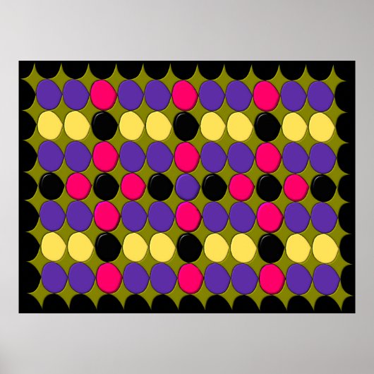 Veel Spots Creëer je eigen afdrukken Poster (Voorkant)