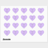 Veel Stickers van het liefdeshart - lavender (Vel)
