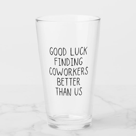 Veel succes bij het vinden van collega's beter dan glas (Voorkant)