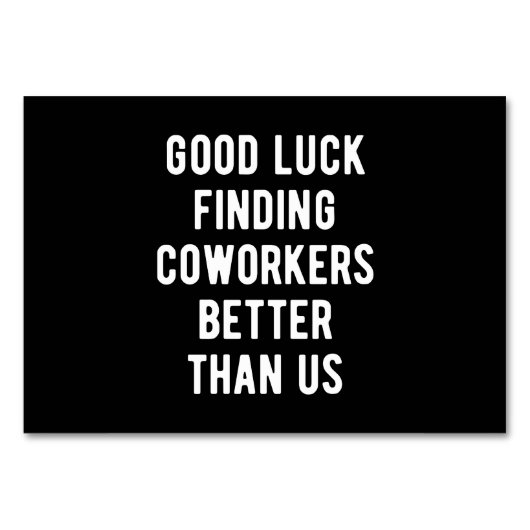 Veel succes bij het vinden van collega's beter dan kaart (Voorkant)