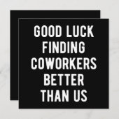 Veel succes bij het vinden van collega's beter dan save the date (Voorkant / Achterkant)