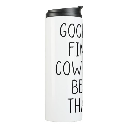 Veel succes bij het vinden van collega's beter dan thermosbeker (Gedraaid links)