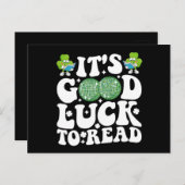 Veel succes met het lezen van St Patricks Day Disc Briefkaart (Voorkant / Achterkant)