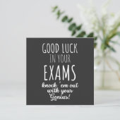 veel succes met je examens kaart (Staand voorkant)
