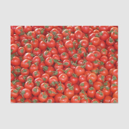 Veel tomaten van Red Cherry Tissuepapier (Voorkant)