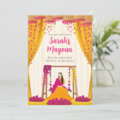 Veel uitnodigingen Haldi nodigt Haldi uit (Staand voorkant)