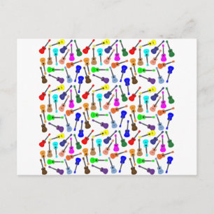 Veel Ukuleles Briefkaart