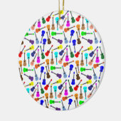 Veel Ukuleles Keramisch Ornament (Links)