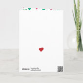 VEEL VAN JE| Funny T-Rex Valentijnsdag Feestdagen Kaart (Achterkant)