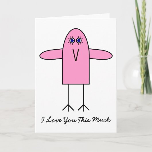 Veel van je houden feestdagen kaart (Voorkant)