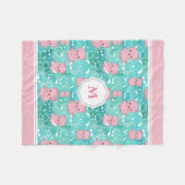 Veel varkens - Monogrammed Fleece Deken (Voorkant (Horizontaal))