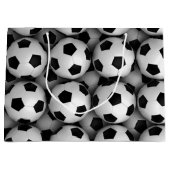 veel voetballen groot cadeauzakje (Voorkant)