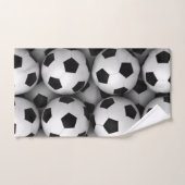 veel voetballen handdoek (Handdoek)