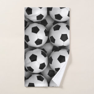 veel voetballen handdoek