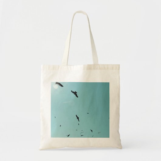 Veel vogels en een contra-indicatie tote bag (Voorkant)