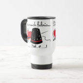 Veel weefsel naaien reisbeker (Voorkant links)