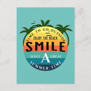 Veel zomertijd briefkaart