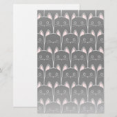 Veel zwarte katten briefpapier (Voorkant / Achterkant)