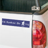 Veeleer lopen bumpersticker (Op Truck)