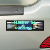 Veeleer surfen... bumpersticker (Op auto)