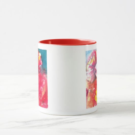 VEELEI MASKERADE FEITEN - KOOLSTOFMASK IN ROOD MOK (Midden)