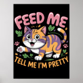 Veeleisende Diva Feline Poster (Voorkant)