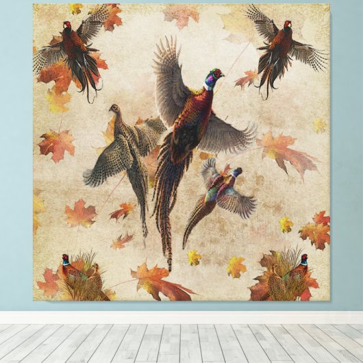 Veelgebruikte zakdoek voor papieren drager canvas afdruk (Insitu (Houten vloer))