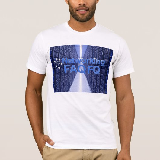 Veelgestelde vragen over netwerken t-shirt (Voorkant)