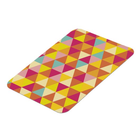 Veelhoekdriehoeken met meerdere kleuren in geometr magneet (Linkerzijde)