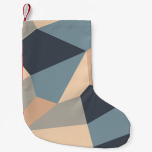 Veelhoekig gevarieerd naadloos patroon. met meerde kleine kerstsok