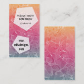 veelhoekig visitekaartje (Voorkant / Achterkant)