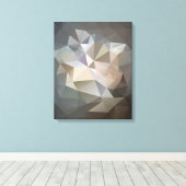 Veelhoekige geometrische Abstracte digitale kunst Canvas Afdruk (Insitu (Houten vloer))