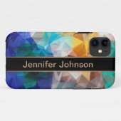 Veelhoekige gepersonaliseerde driehoek van geometr Case-Mate iPhone case (Achterkant (horizontaal))