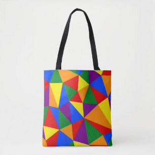 Veelhoekregenboogpatroon Draagtas