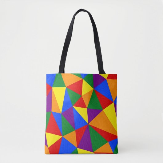 Veelhoekregenboogpatroon Draagtas (Voorkant)