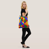 Veelhoekregenboogpatroon Draagtas (Op model)