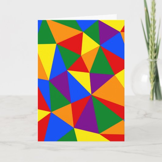 Veelhoekregenboogpatroon Kaart (Voorkant)