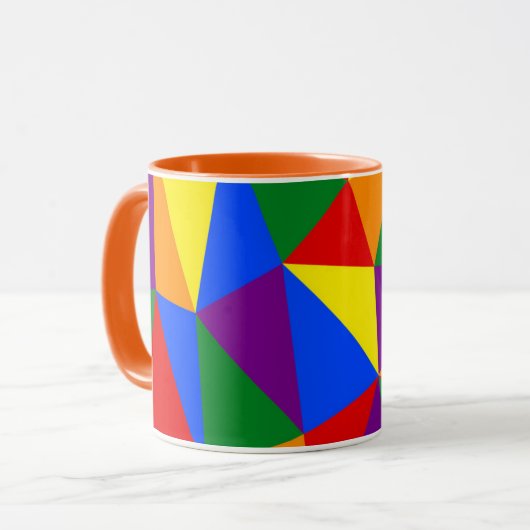 Veelhoekregenboogpatroon Mok (Voorkant links)