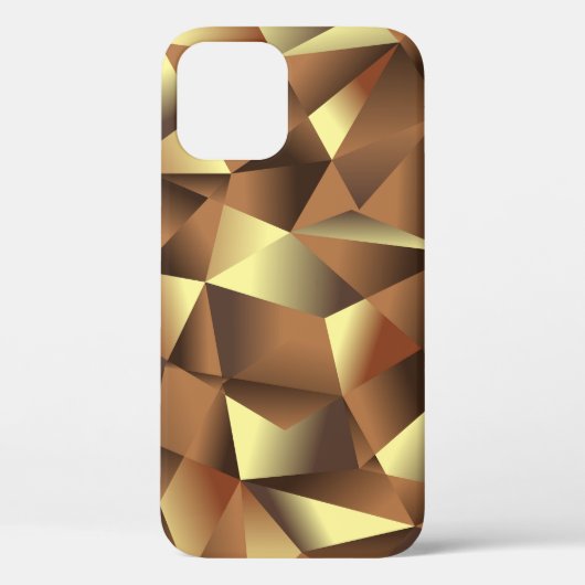 Veelhoeksachtergrond: Abstracte getextureerde kuns Case-Mate iPhone Case (Achterkant)