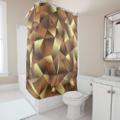 Veelhoeksachtergrond: Abstracte getextureerde kuns Douchegordijn (In situ)