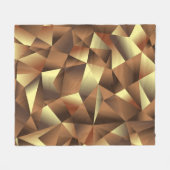 Veelhoeksachtergrond: Abstracte getextureerde kuns Fleece Deken (Voorkant (Horizontaal))