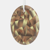 Veelhoeksachtergrond: Abstracte getextureerde kuns Glas Ornament (Voorkant links)