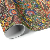  veelkleurig bloemmotief cadeaupapier (Rol Hoek)