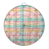 veelkleurig geblokt plaid dartbord (Voorkant)