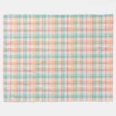 veelkleurig geblokt plaid fleece deken (Voorkant (Horizontaal))