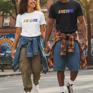  veelkleurig Geweldige: inspirerend T-shirt