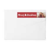 Veelkleurig kerstpenseelscript - tekenfotoadres (Achterkant)