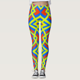 Veelkleurig naadloos patroon "Ratti_Creative_Arts" Leggings
